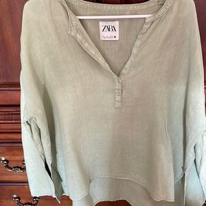 Zara linen top